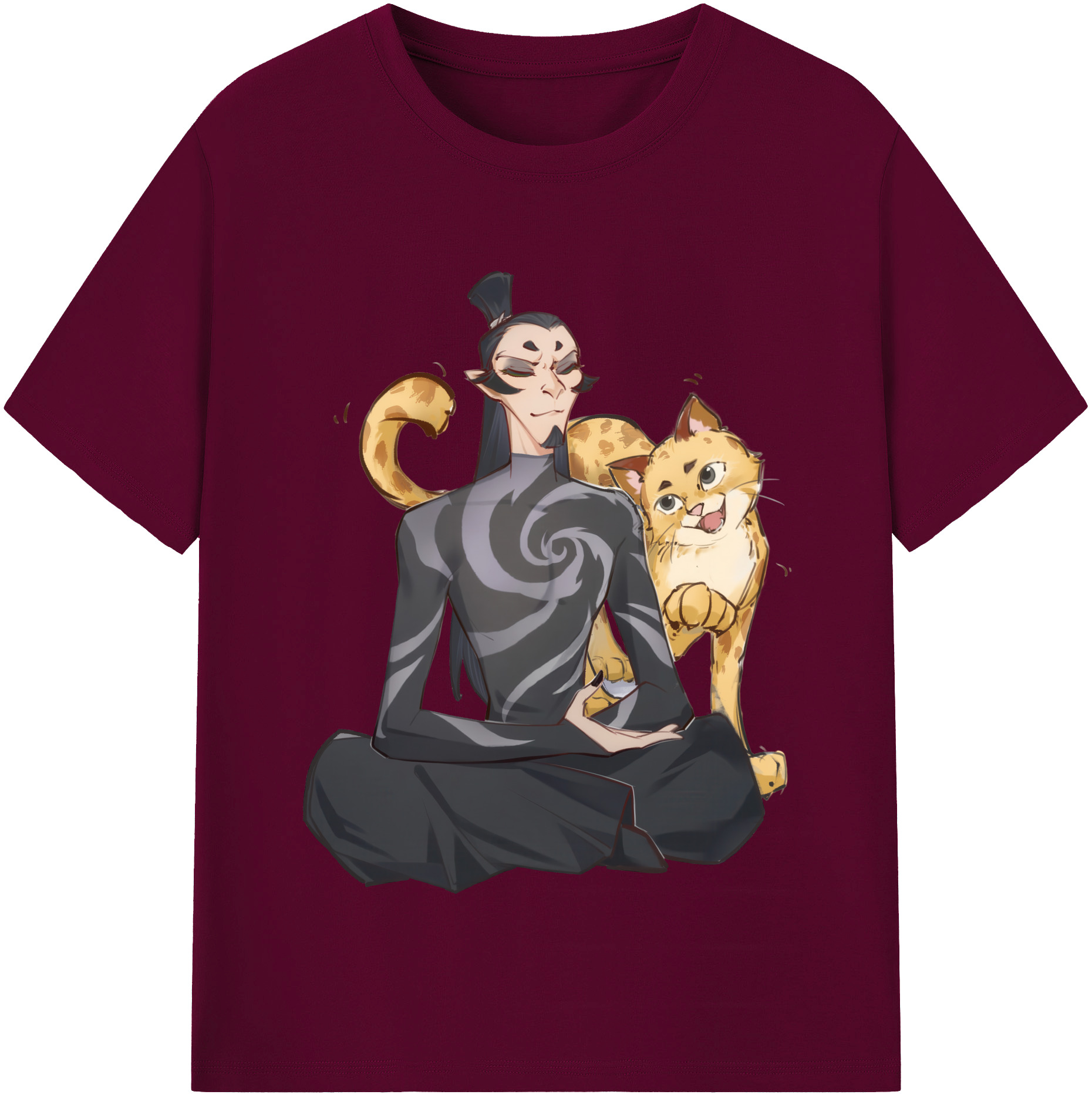 （画像用） Ne Zha 2 ナタ 魔童の大暴れ レディースカジュアルプリントTシャツ（綿100％）